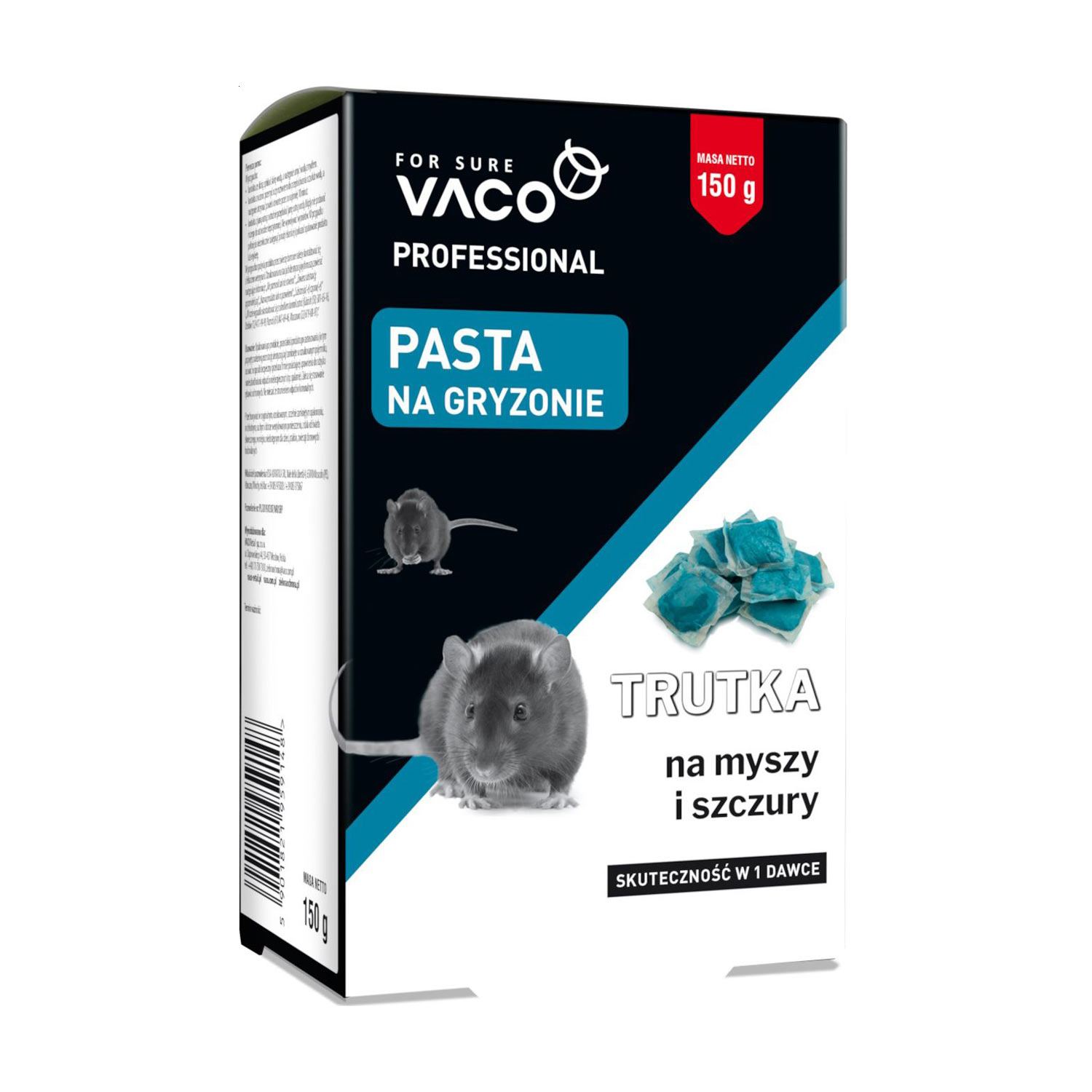 Отрута в пасті Vaco Professional від мишей і пацюків, 150 г